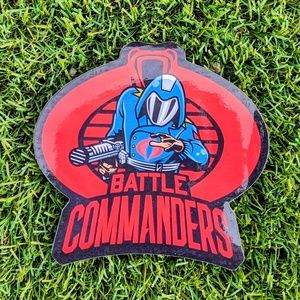 G.I. Joe Cobra Commander Battle Cartoon Serpent Hasbro Toy Sticker/Decal New